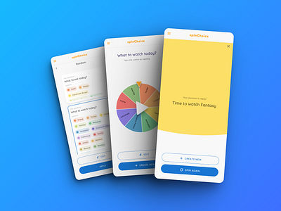 Mobile App -UI UX - spin wheel cards game mobile app mobile ui mobileui result page spin spin wheel user interface wheel