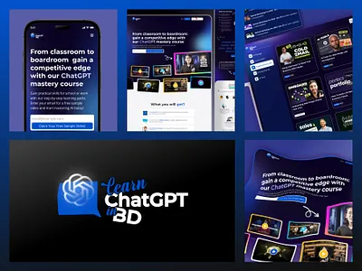 Learn ChatGPT Logo Design branding chatgpt dashboard design identity illustration logo logo design logotype mark mobile application mockup symbol ui ux web design