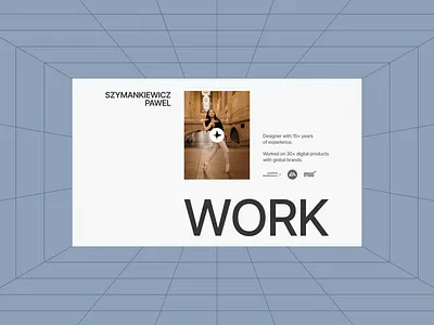 Portfolio Hero Section columns grid hero portfolio reel ui ux webdesign