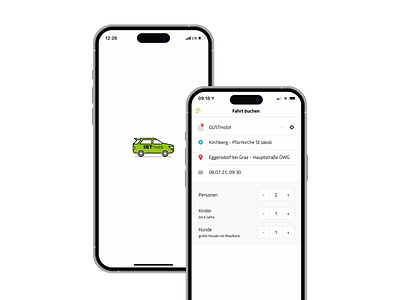 Mobility App Design app design mobility taxi ui