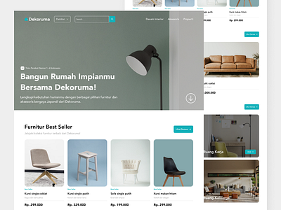 Dekoruma Web Design app branding design furniture web design furniture web ui graphic design icon illustration logo ui ui web ux vector web web design web ui