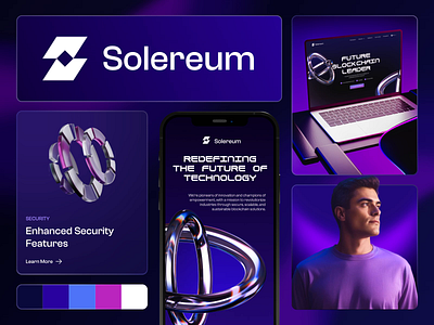 Solereum - Visual Identity brandidentity branding brandtemplates contentcreation creativedesign crypto design graphic design logo mockup socialmedia ui visualidentity