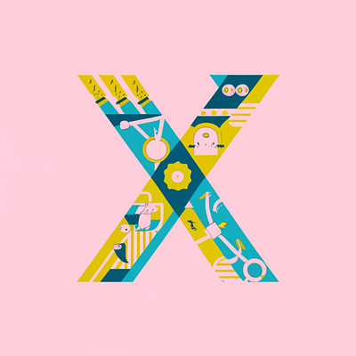 X Logo design 3d branding graphic design logo ui