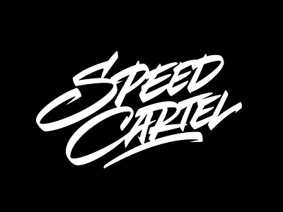 Speed Cartel calligraphy font lettering logo logotype typography vector