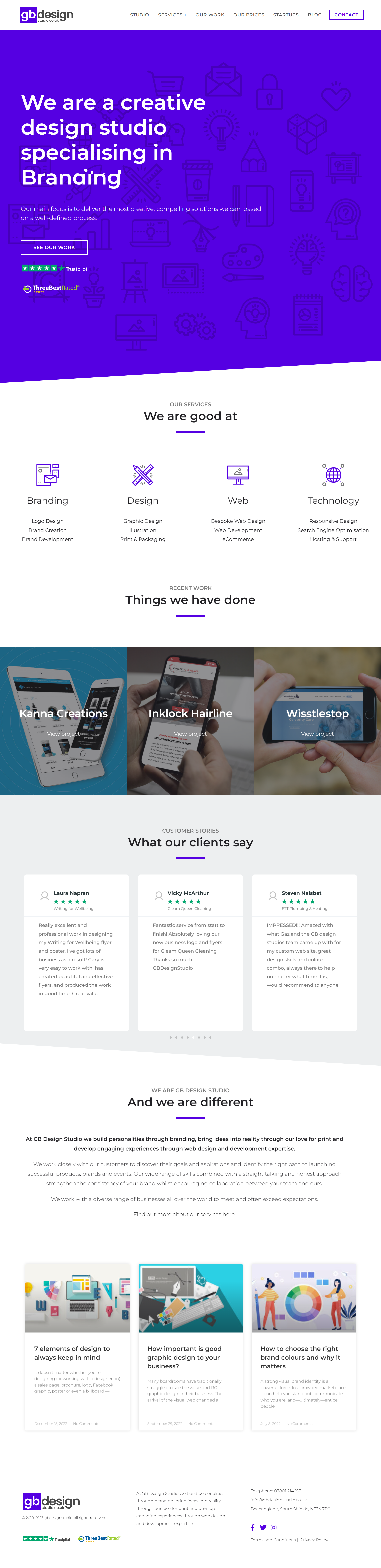 "GB design" [Studio Website] clone website company website custom website design design website elementor pro landing page pro plugin responsive website studio uk studio website uk studio website web web design web development woocommerce wordpress wordpress dseign
