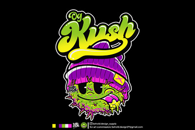 OG KUSH art artwork cartoon character design clothing design graphic design illustration merch