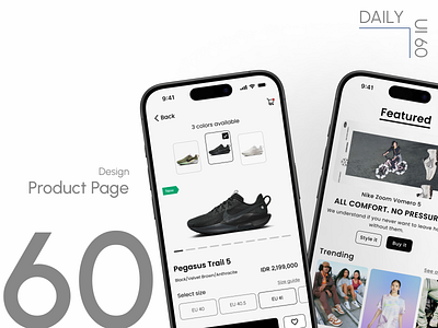 Day 60: Product Page daily ui challenge e commerce design mobile app design product detail screen design ui ui design ux visual design
