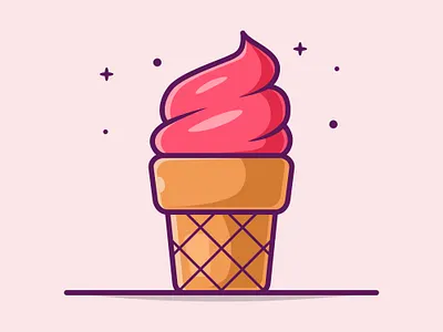 Ice Cream Cartoon autumn branding cartoon daily illustration design graphic design ice cream icon illustration logo post season ui