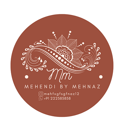 MM Mehendi Logo branding graphic design logo ui
