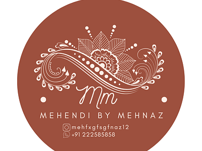 MM Mehendi Logo branding graphic design logo ui