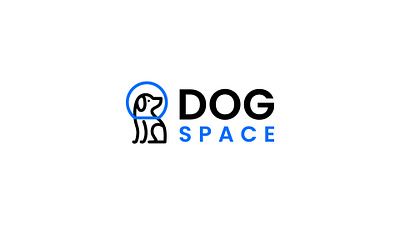 DOG SPACE - Logo Identity dog logo graphic designer logo logo design logo designer logo maker minimal logo pet logo pet lover logo space logo
