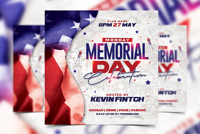 Memorial Day Flyer event flyers templates presidents day