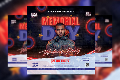 Memorial Day Weekend Flyer presidents day