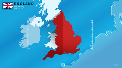 England: stylized map england graphic design illustration map stylized