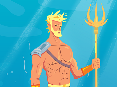 Aquaman aquaman character characterdesign dc drawing fanart illustration poseidon superhero vectorart