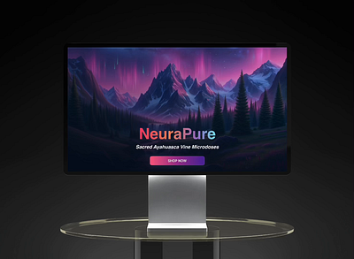 NeuraPure - Landing Page 3d animation app branding design graphic design illustration logo ui vector