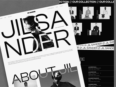 Jil Sander - Luxury Fashion Shop Minimalist Website - Home bold website branding case study clean clothing company profile fashion landing page luxury minimalist modern personal website responsive ui ux web design website website design website designer website layout