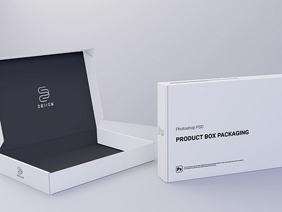 Free Product/Mailer box PSD template 3d blender box brand identity branding download free freebie graphic design mockup photoshop product psd template visual visual identity visualization