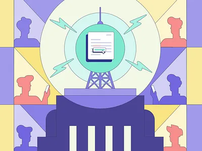 Grammarly — Web Editorial Illustrations broadcast illustration memo