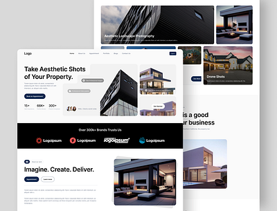 Real estate website ui/ux design black branding design figma figma design product design real estate real estate website real estate website uiux design ui uiux uiux design uxthrill web design webdesign website website design white