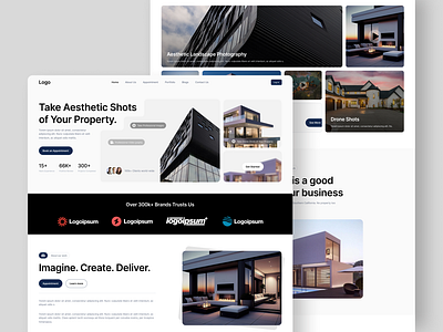 Real estate website ui/ux design black branding design figma figma design product design real estate real estate website real estate website uiux design ui uiux uiux design uxthrill web design webdesign website website design white