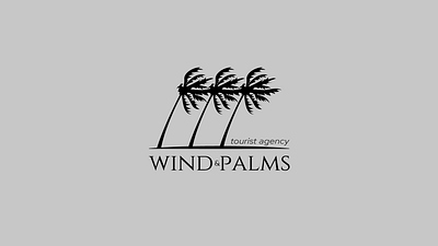 Logo for tourist agency abstract aero design emblem fly graphic design logo logo design logotype minimal ocean palm tornado tourist tourist agency trip wind