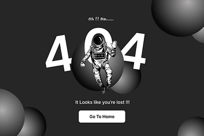 404 Page dailyui dailyuichallenge ui uiux