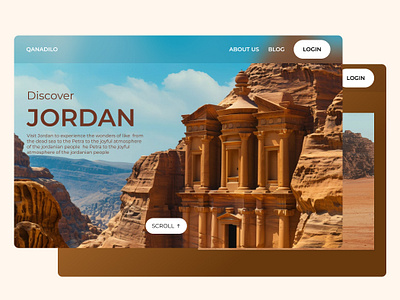Discover the Wonders of Jordan branding graphic design motion graphics ui