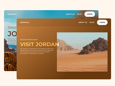 Discover the Wonders of Jordan branding graphic design ui