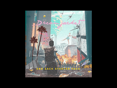"Sad Sack Starter Pack" Digital, CD, + Cassette Design album cover americana apocalypse cassette cd cover chicago collage illinois indie music punk starter pack
