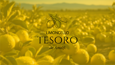 logo for Limoncello abstract alcohol drawn logo emblem graphic design italy limon limoncello logo logo design logotype minimal nature tree
