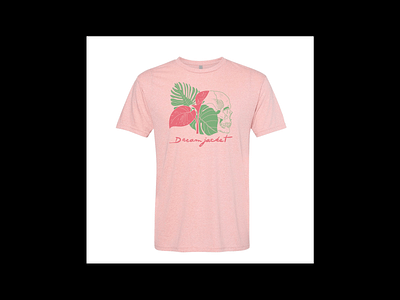 Dreamjacket T-Shirt americana flower graphic design indie jimmy buffet magenta margaritaville music pink plant punk rock screen printing shirt skull t shirt tee tropical