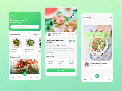 Health food app food health ui vegan food