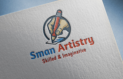 Sman Artistry Logo Mockup branding graphic design logo logo design mockup