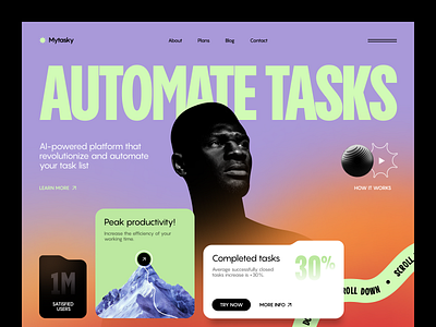 Mytasky Website design interface product service startup ui ux web website