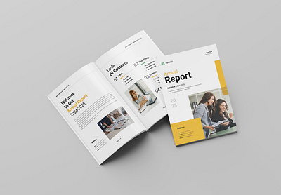 Annual Report Template a4 agency annual report branding brochure business clean company profile creative design graphic design guideline proposal