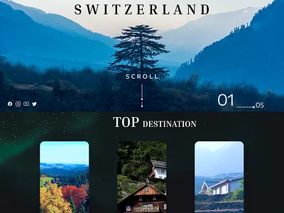 Travel blog website landing page figma product design ui ux