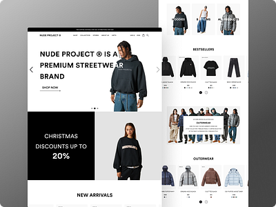 Clothing store design branding design graphic design logo ui ux web design website