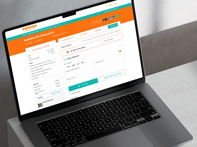 Invoice Page Design Case Study: Popeyes Louisiana Kitchen admin app design dashboard design event graphic design invoice management party app project manager restaurant ui web app