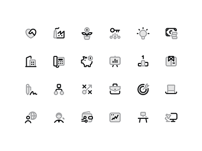 Business Icons Vol.2 bicolor business duotone finance icons money outline stroke