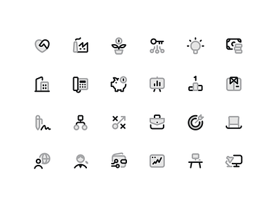 Business Icons Vol.2 by Sebastiano Guerriero for Nucleo on Dribbble