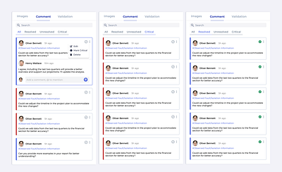 Project Comment & Comment Component comment commentui component feedback feedbackui interaction interaction design projectui ui userexperience userinterface ux