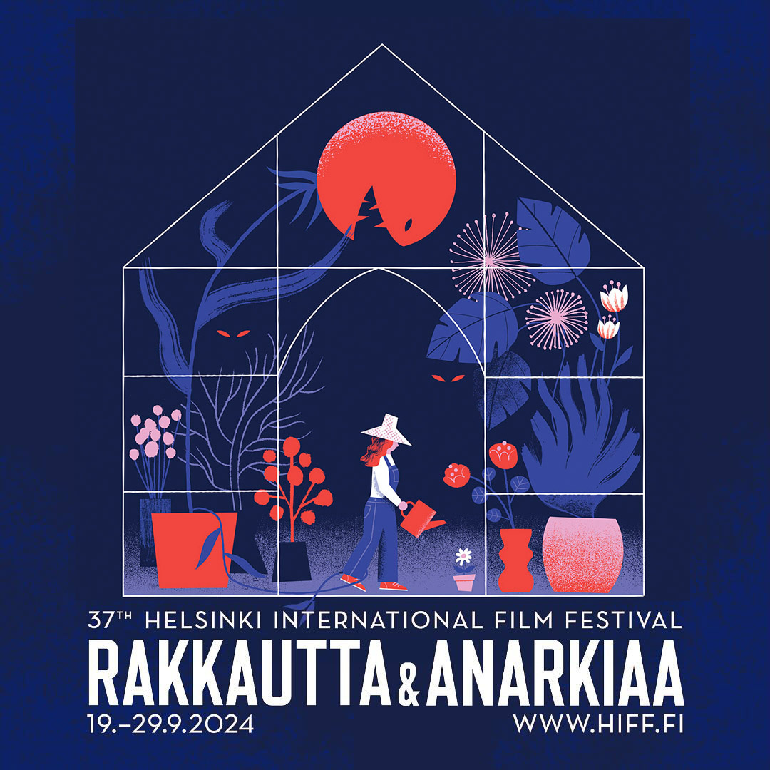 Visual for Helsinki International Film Festival carnivorous digital illustration film festival flora flowers gardener greenhouse illustration poster design visual identity