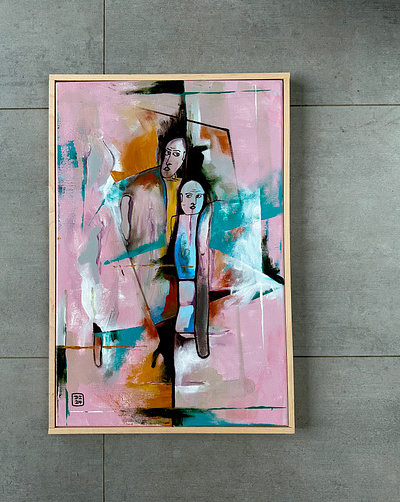 Duchové .., akryl na plátně, 60 x 40 cm, Zdeněk Duroň, 2024