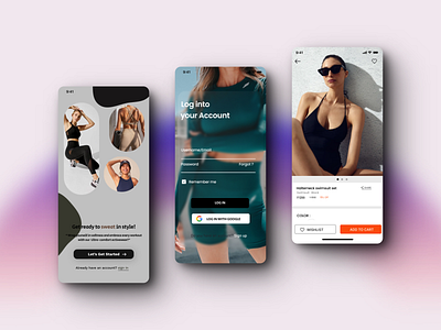 Activez - Clothing App activewear clothing clothingapp ecommerce graphic design shopping ui userinterface userresearch visualdesign