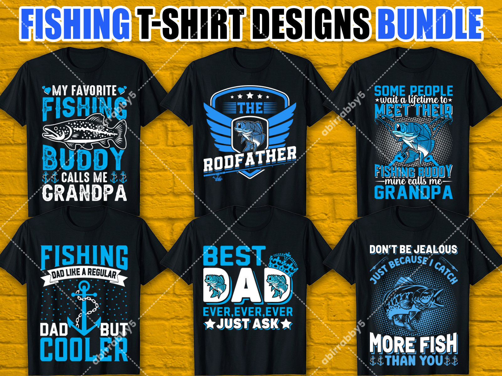 FISHING T-SHIRT DESIGNS BUNDLE animal bulk custom t shirt design fish fisherman fishing fishing shirt fishing t shirt fishing t shirt design ocean shirt shirt design t shirt t shirt design tee tee shirt typography typography t shirt water