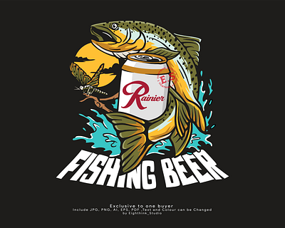 Ilustration Fishing Trout art art for sale artwork design fishing graphic design illustration logo trout
