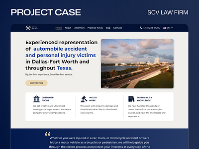 SCV Law Firm - Project Case case design law firm project site ui ux web design website
