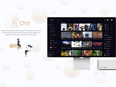Chit: Build friendships based on shared passions. chat design figma ui uiux ux web website