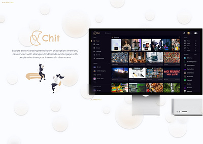 Chit: Build friendships based on shared passions. chat design figma ui uiux ux web website